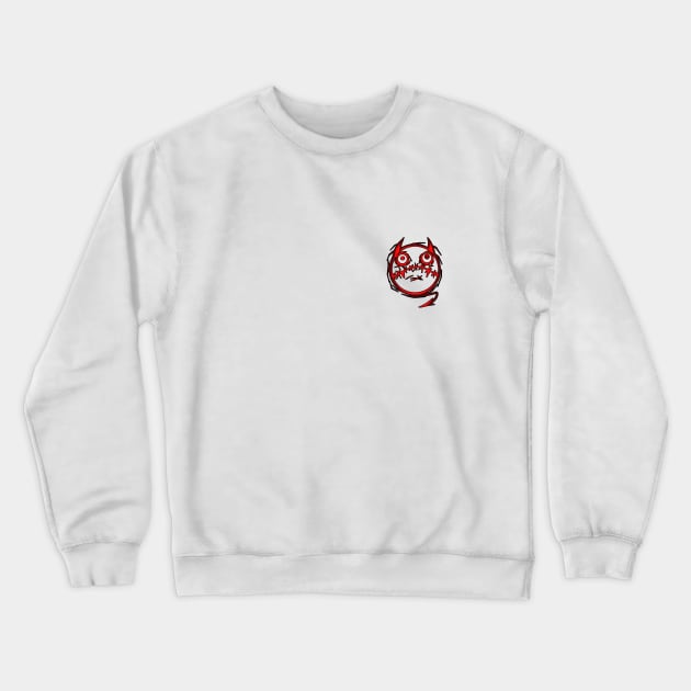 Evil Emot Crewneck Sweatshirt by Kyra_Clay